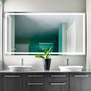  illuminated bathroom mirror